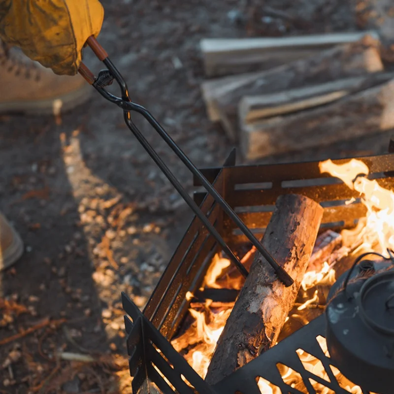 Щипцы для дрова уличный захват костра зажимы угля пикника барбекю горящие