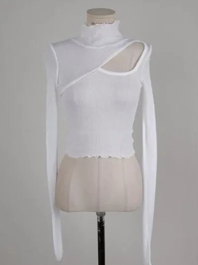 Корейская версия осени/зимы 2024 новый пуловер с высоким воротом и длинными