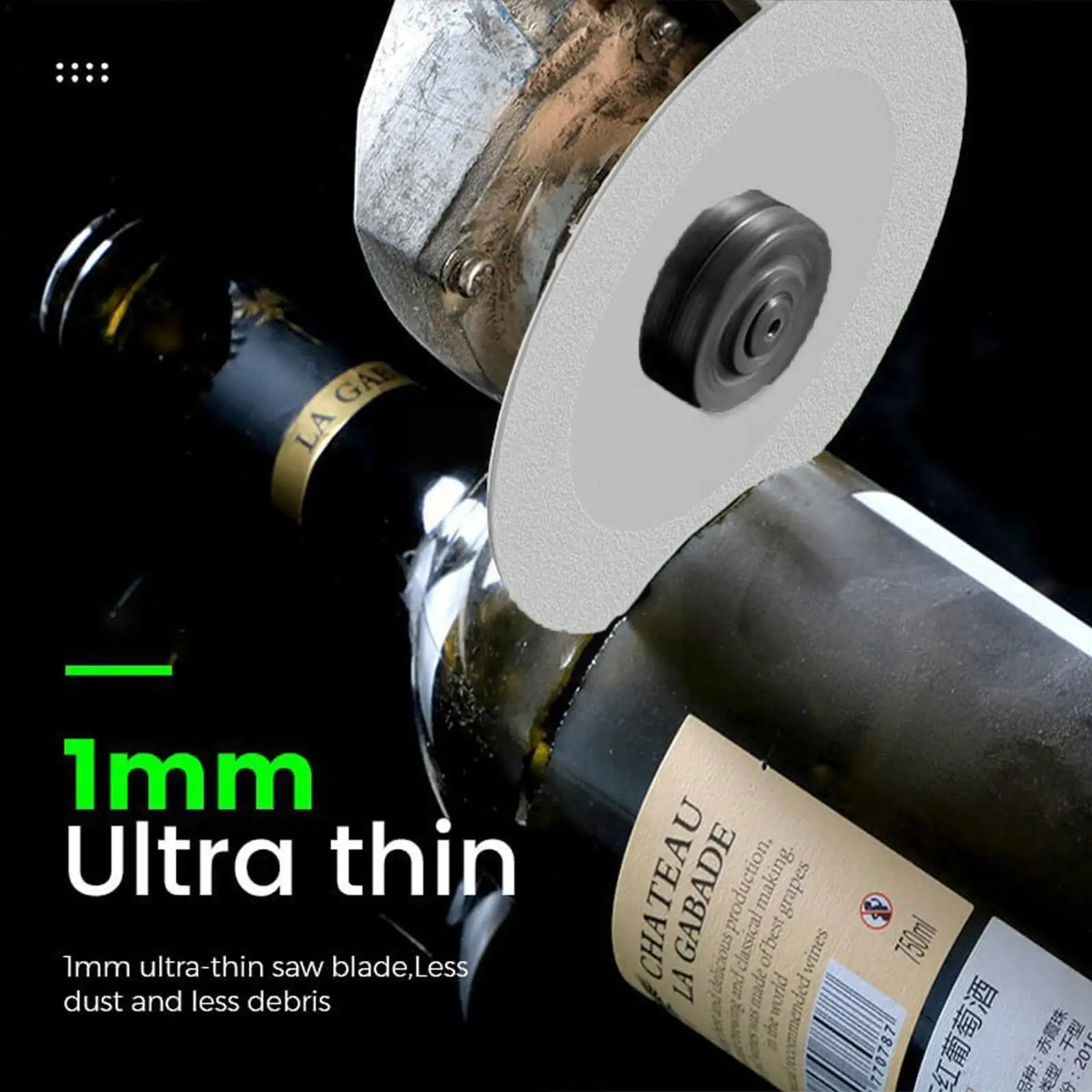 

100mm Ultra-thin Saw Blade Diamond Disc Saw Blade Wine Grinding Cutting Glass Blade Chamfering Cutting Disk Bottles R5Z7
