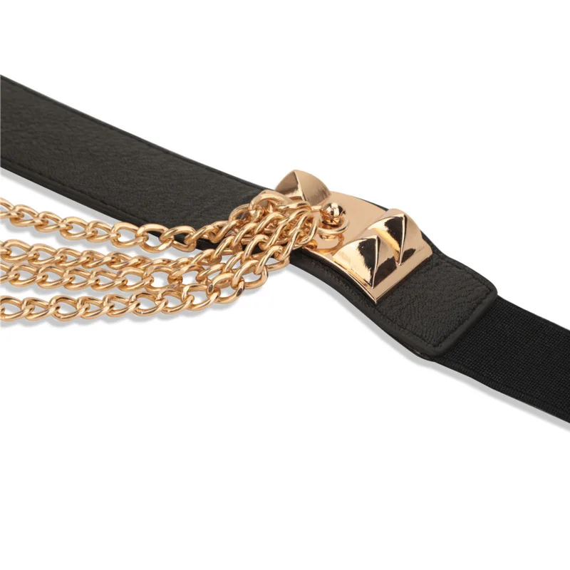 LANMREM корейские модные простые универсальные эластичный пояс металлический