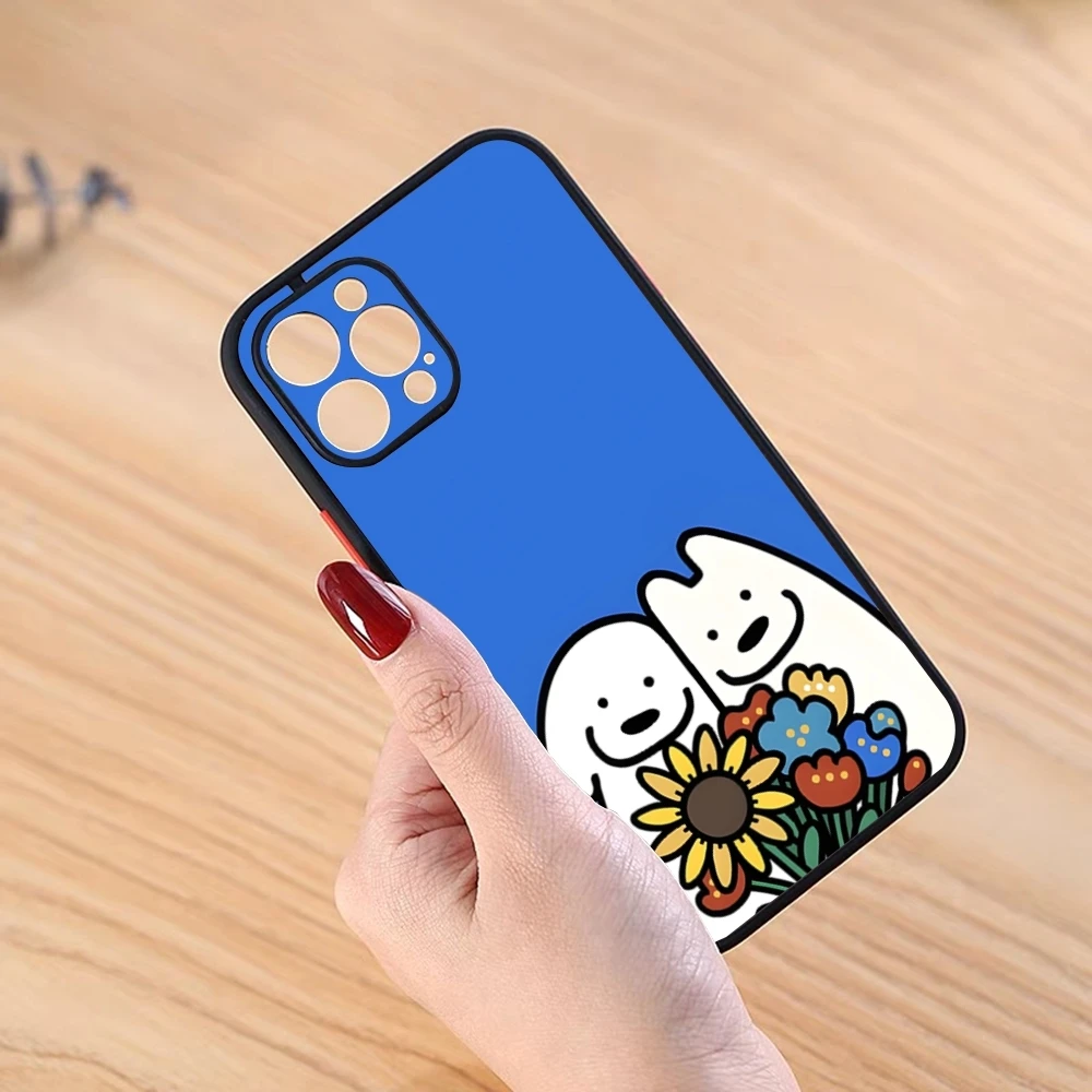 Милый чехол для телефона Matsui Art iPhone 16 Pro 15 Max 14 Plus 13 11 12 Mini Xs Xr 7 8 Se Matte Cover
