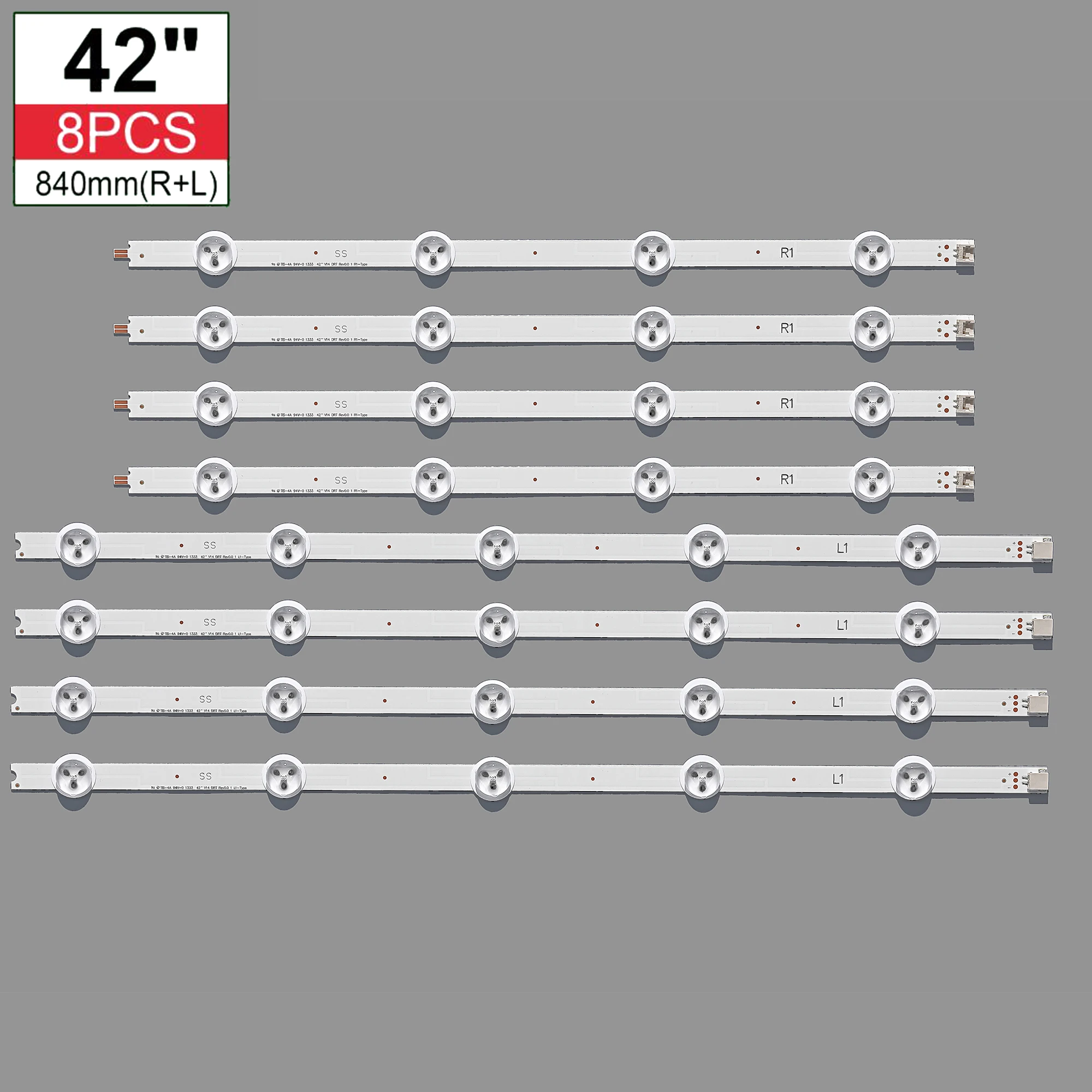 

TV's LED Backlight Strips For Philips 42PFH6309/88 42PFT6309/60 LED TV Bars 42" V14 DRT REV0.0 1 L1 R1 Bands Rulers 6916L-1455A