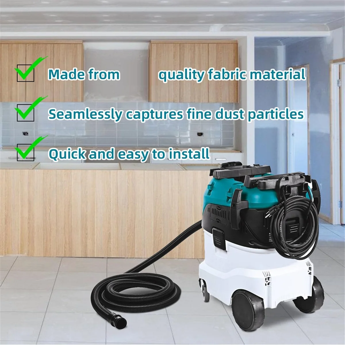 В 107418353 Фильтр-мешки для вытяжки влажной/сухой пыли Makita/вакуумная модель VC4210L