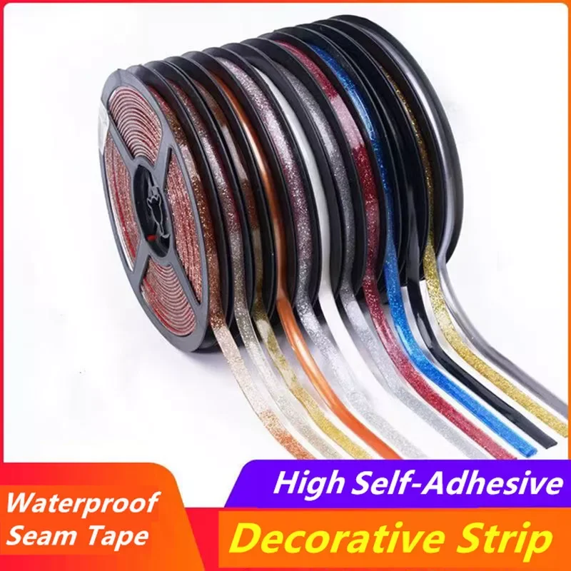 

6 Meter Self-Adhesive Ceramic Tile Gap Tape Kitchen Bathroom Waterproof Beautiful Seam Tape Wall Floor Gap Line Decorative Strip