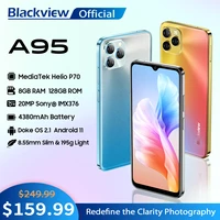 Blackview A95 Smartphone Helio P70 Octa Core Android Mobile Phone 8GB 128GB 6 528  HD  Display 20MP Camera 4380mAh Cellphone