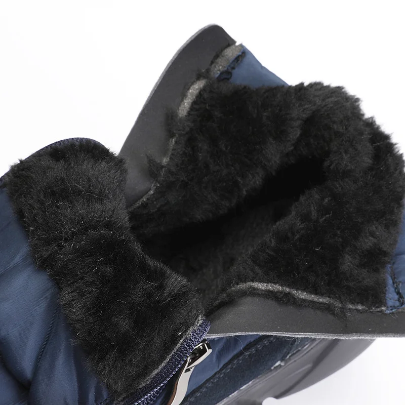 Xiaomi SALUDAS Winter Shoes for Men Fleece Warm Winter Snow Boots Outdoor Anti-slip Zips Waterproof Sneakers Male Men's Boots