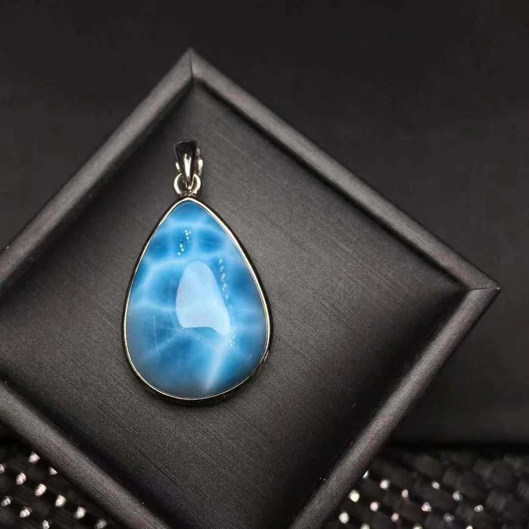 Цельный кулон из серебра 925 пробы с высококачественной пряжкой натурального