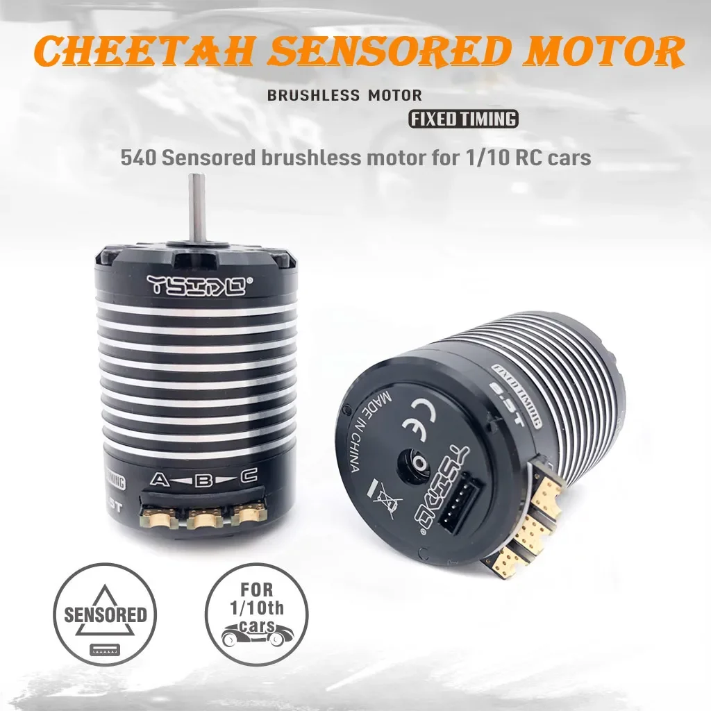 Для 540 8 5 т 10 13 бесщеточный двигатель CHEETAH с датчиком Hobbywing 10BL120 ESC для