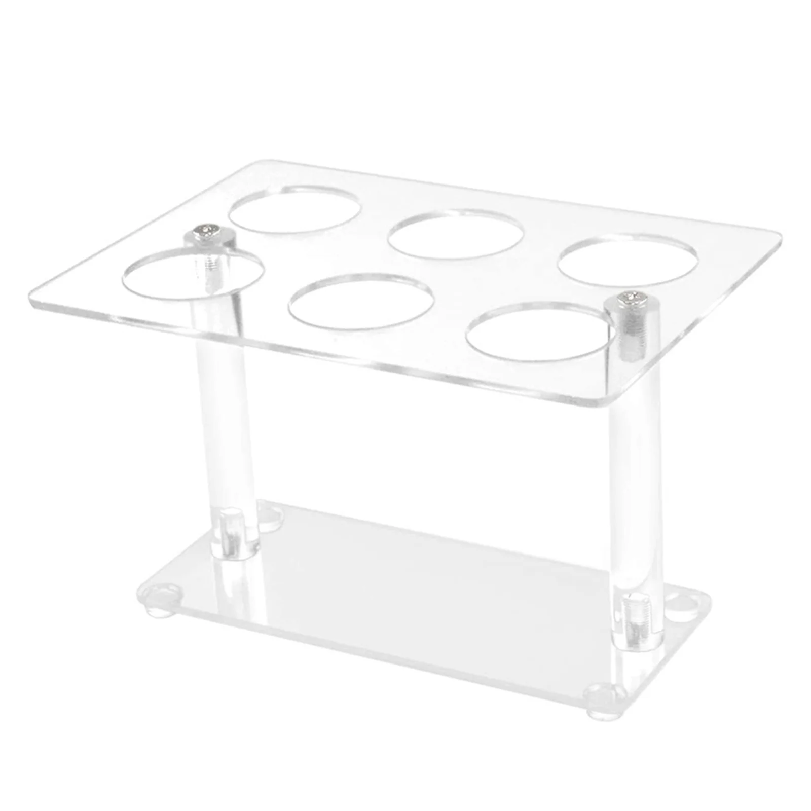

Acrylic Ice Cream Cone Holder Transparent 6 Holes Cupcake Dessert Display Stand For Wedding Birthday Parties