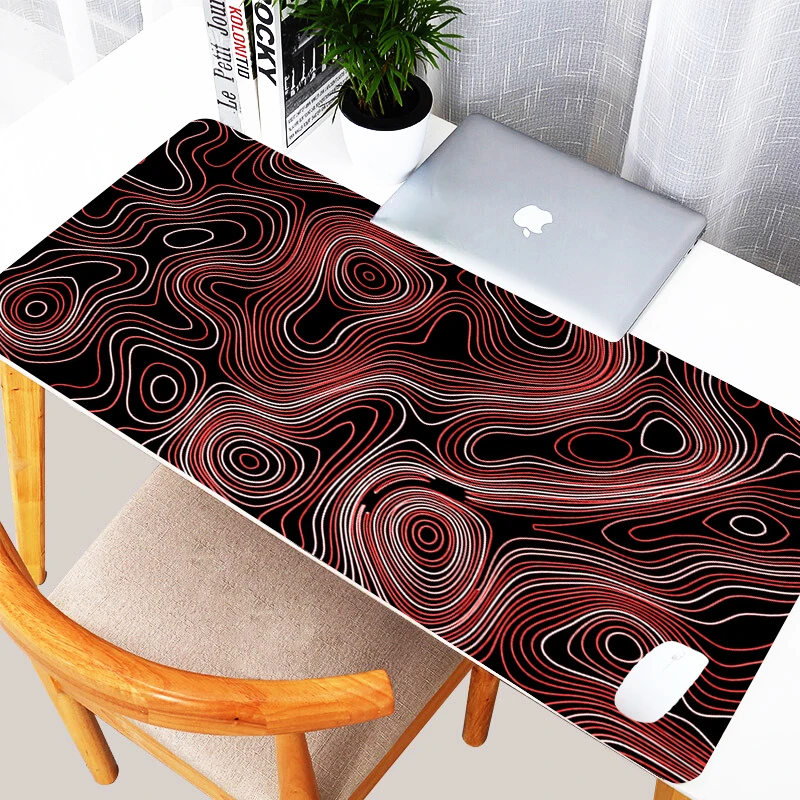 

Topographic Map Seamless Mousepad Gamer 900x400 Computer Desk Accessories Keyboard Mat Xxl Mouse Pad Gaming Laptop Game Mats