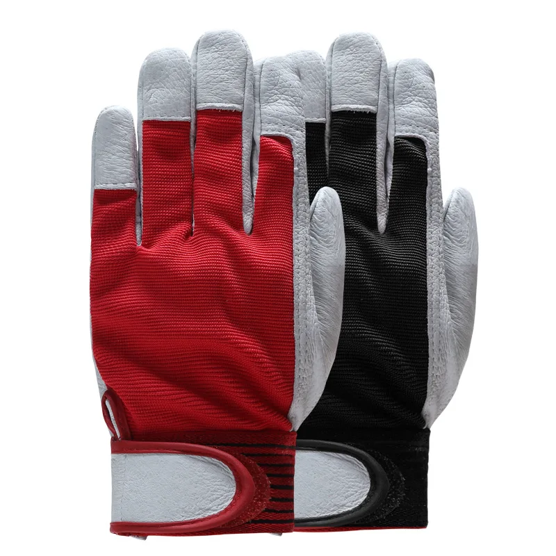 

Рабочие перчатки из свиной кожи рабочие сварочные безопасные защитные садовые спортивные мотоциклетные перчатки для вождения износостойкие перчатки