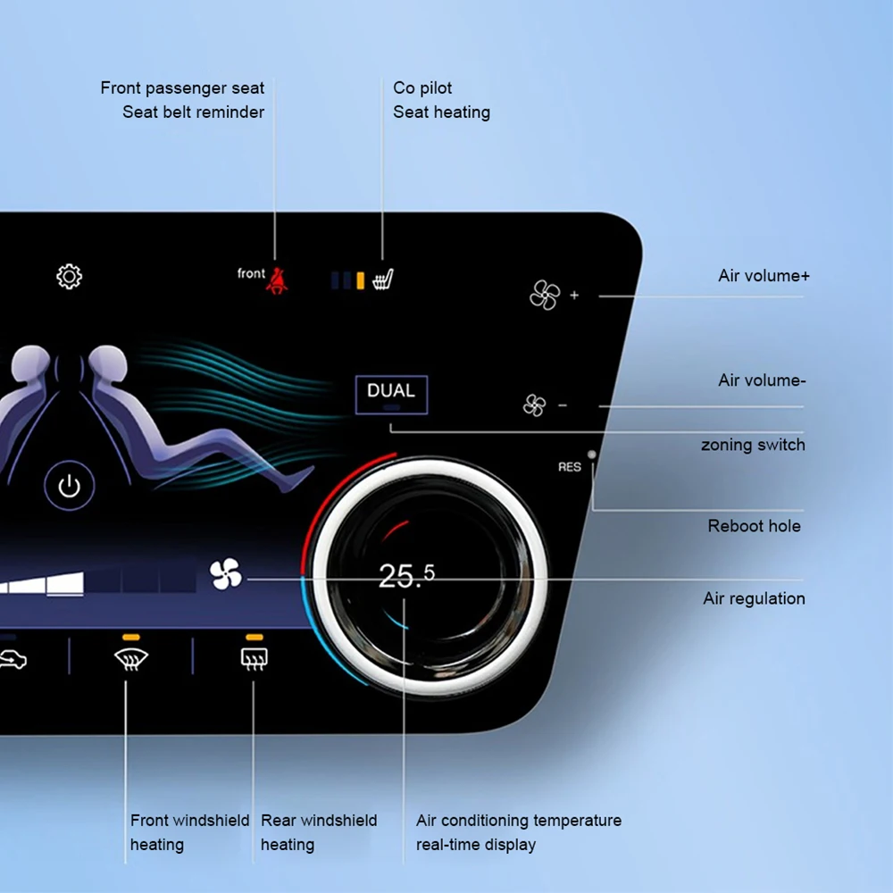 warga Dla Mazda Ekran klimatyzacji CX-4 AC Pancel Air Touch LCD Kontrola Tablica