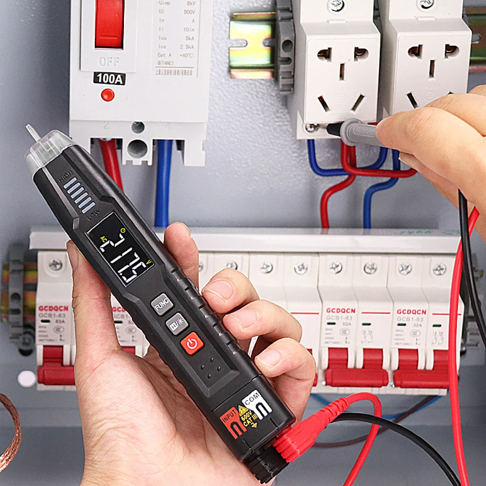 

Multimeter Pen Digital Multimeter digital backlight multimetro DC AC Voltage Tester Frequency Resistance Continuity NCV Tester