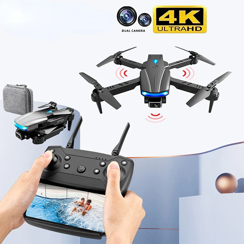 

Drone 4k with Profesional HD Dual Camera Fpv Drone Infrared Obstacle Avoidance Height Keep One Key Return Quadcopter Toy