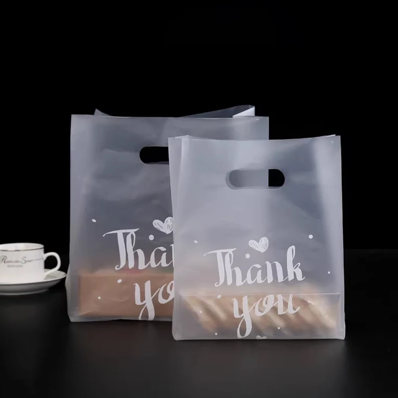 

50 шт., прозрачные подарочные пакеты с ручкой для хранения фруктов