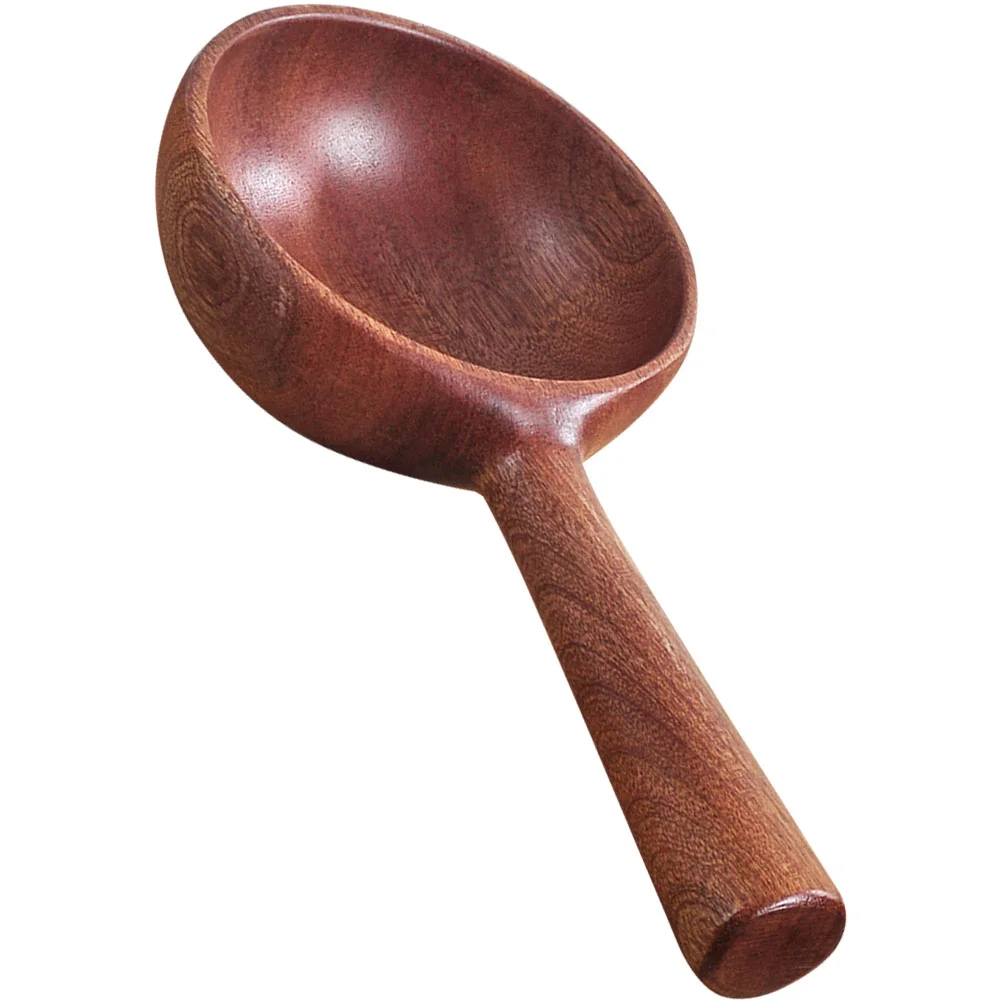 

Water Scoop Ladle Spoon Wooden Kitchen Sauna Bath Spoons Large Dipper Scoops Bathing Cup Soup Wood Handle Watering