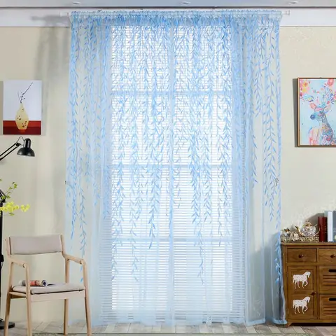 Современные занавески для гостиной, тюлевые занавески с бабочками для окон, прозрачные Занавески для дверей из вуали, занавески с драпировкой или шарфом, занавески в ассортименте