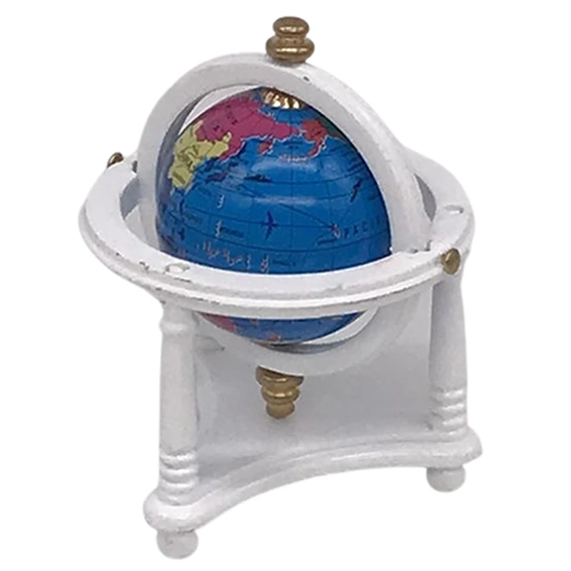 

Кукольный домик с глобусом, кукольный домик с глобусом 1/12, украшение для гостиной, модели мебели, игрушки для игр, подарки