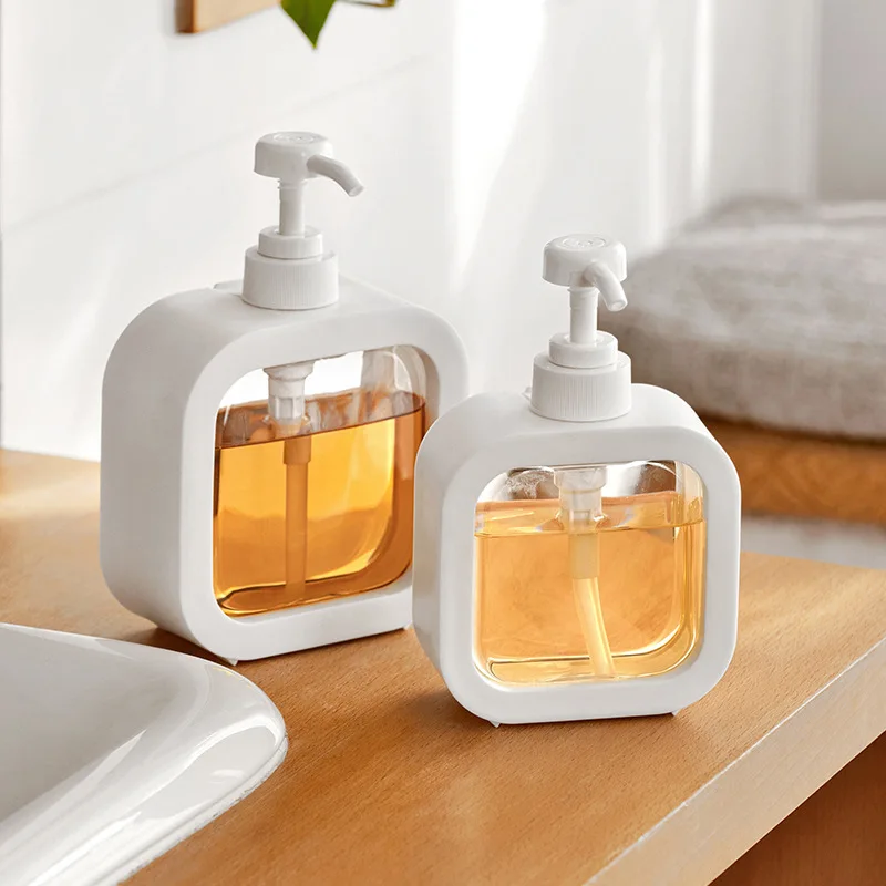 300/500ml Bathroom Soap Dispensers Refillable Lotion Shampoo Shower Gel Holder Portable Travel Dispenser