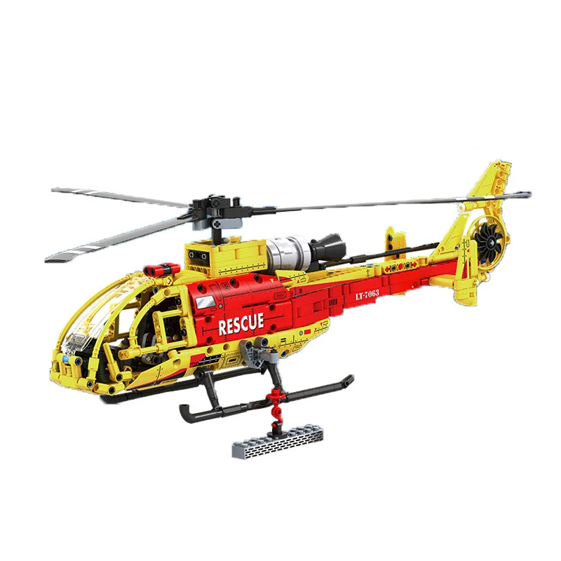 

663PCS City Police Airplane Building Blocks Military Helicopter Airport Brigade Bricks Enlighten Toys for Kids Gifts