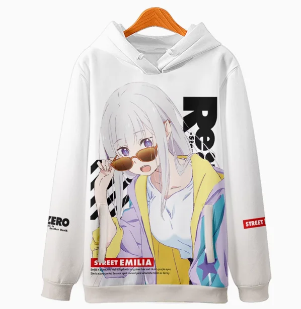 Толстовка с капюшоном для косплея из аниме Re:Life in a different world from zero Emiria