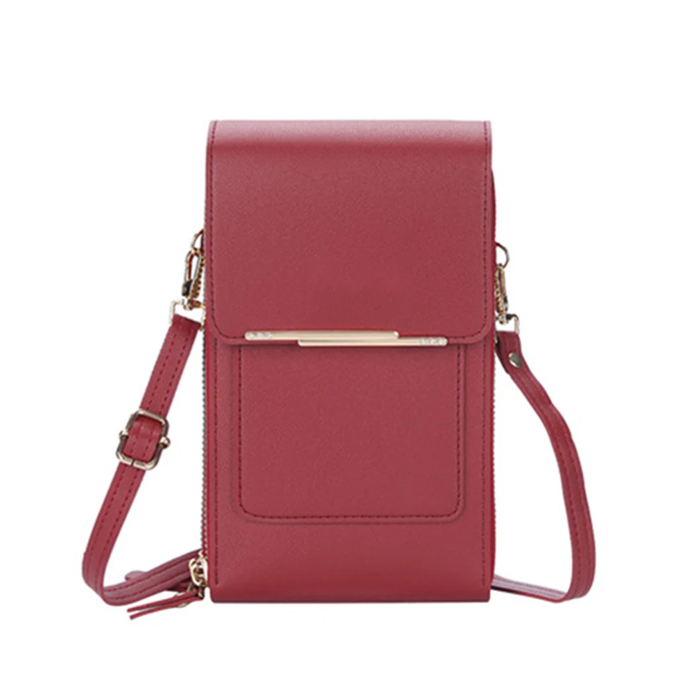 2022 New Touch Screen Phone Bag Female Korean Style Shoulder Bag Multi-functional Zipper Wallet Messenger Bag Women Wallet