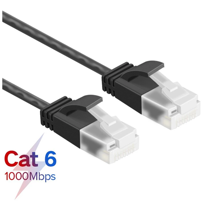 

6383 Haaks Cat6 Ethernet-кабель 500 МГц 1000 Мбит/с Ультратонкий RJ45 сетевой Lan-кабель Соединительный Кат 6 кабель для компьютера маршрутизатора ноутбука
