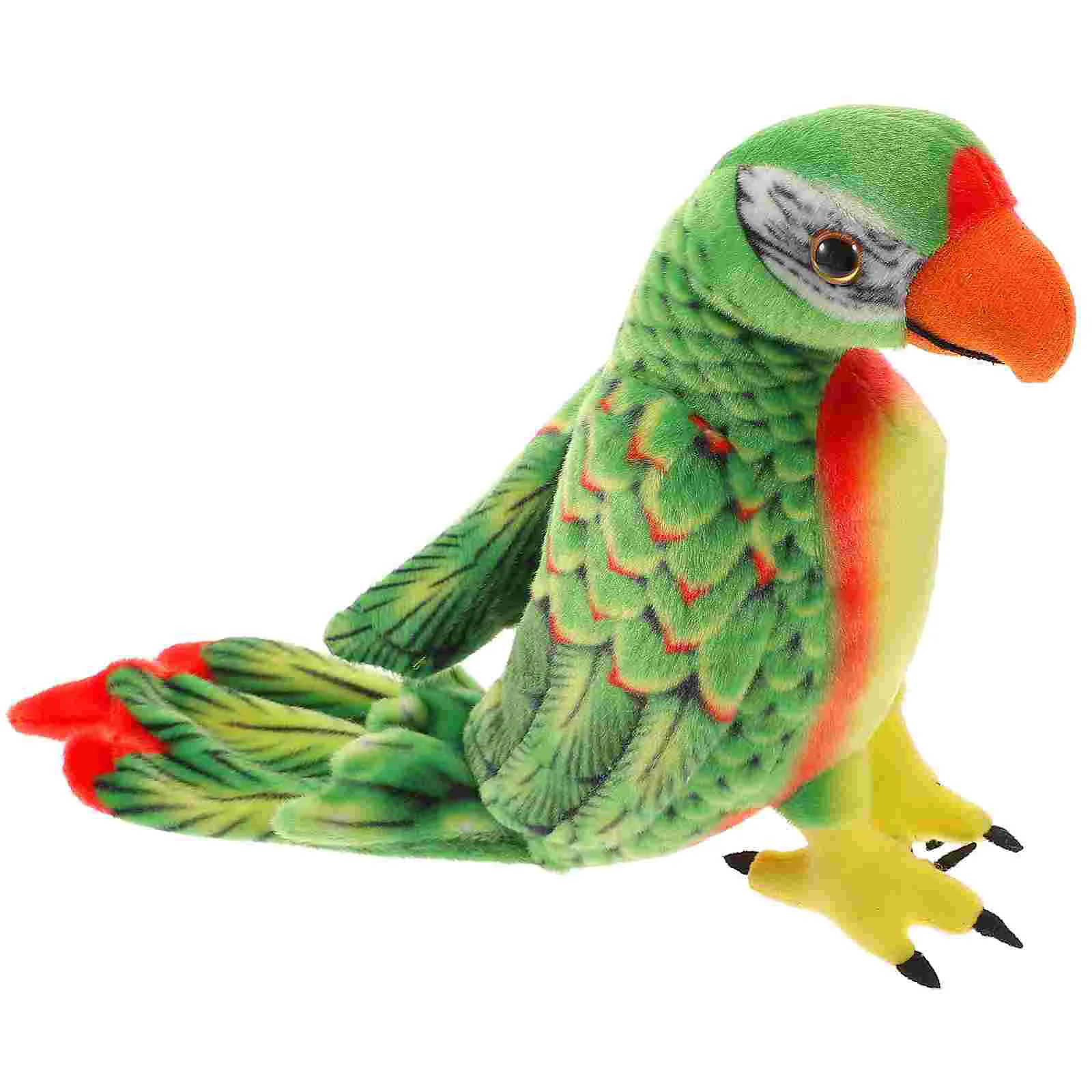 

Бытовая мягкая игрушка-попугай, украшение, милый Настольный мультяшный декоративный мягкий мультяшный