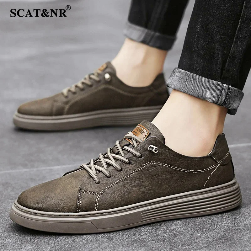 Итальянская повседневная обувь из натуральной кожи МУЖСКИЕ Оксфорды на шнуровке