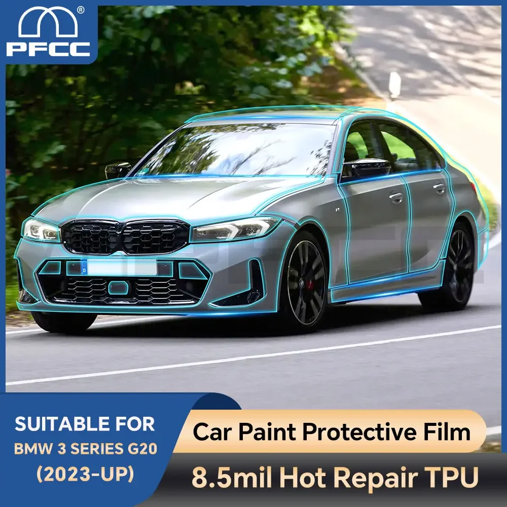 Для BMW 3 серии G20 2023 предварительно вырезанная защитная пленка для автомобильной