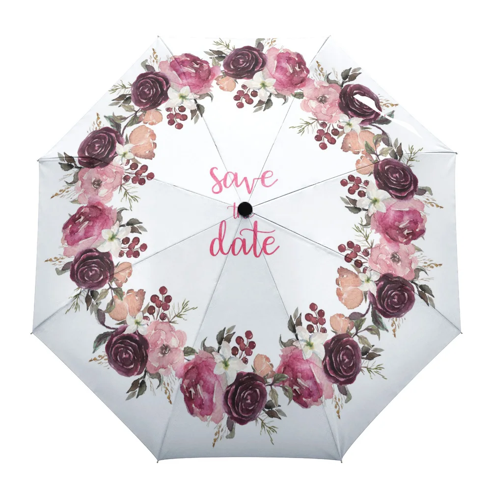 

Зонт с листьями и водой, автоматический складной, восемь нитей, от дождя, для улицы