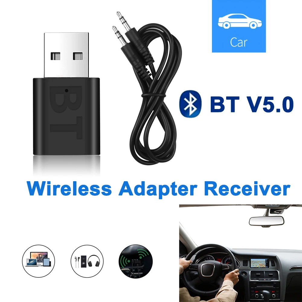 

Беспроводной мини Bluetooth 5,0 приемник передатчик USB стерео аудио адаптер RCA 3,5 мм AUX разъем для ТВ ПК динамик наушники автомобильный комплект