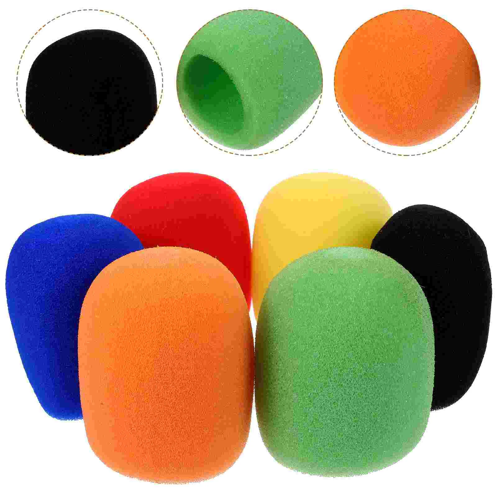 

6 Pcs Mic Microphone Case Windscreen Anti-fall Stage Sponge Cover Sponges Covers Handheld