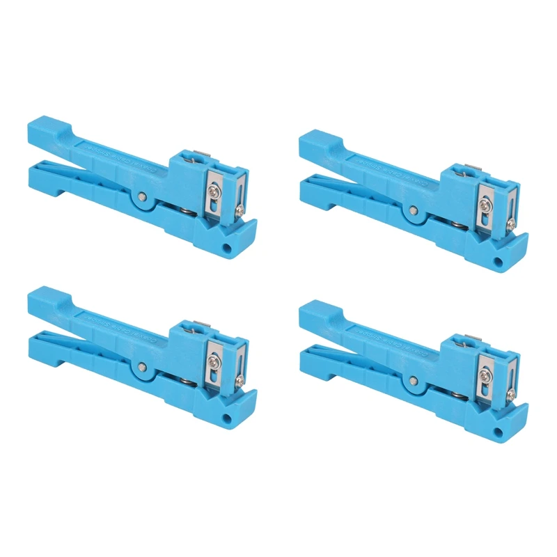 

4X 45-163 Fiber Optic Stripper Mid Span Cable Cutting Tool Loose Tube Cutter Blue