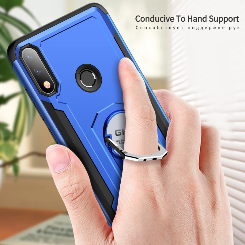 

Чехол с магнитным кольцом-подставкой для ASUS Zenfone Max Pro M2