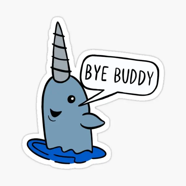 

Наклейки Bye Buddy 5 шт. для художественного окна, милый ноутбук, наклейки на бампер для гостиной, забавные бутылки для воды с мультяшным принтом