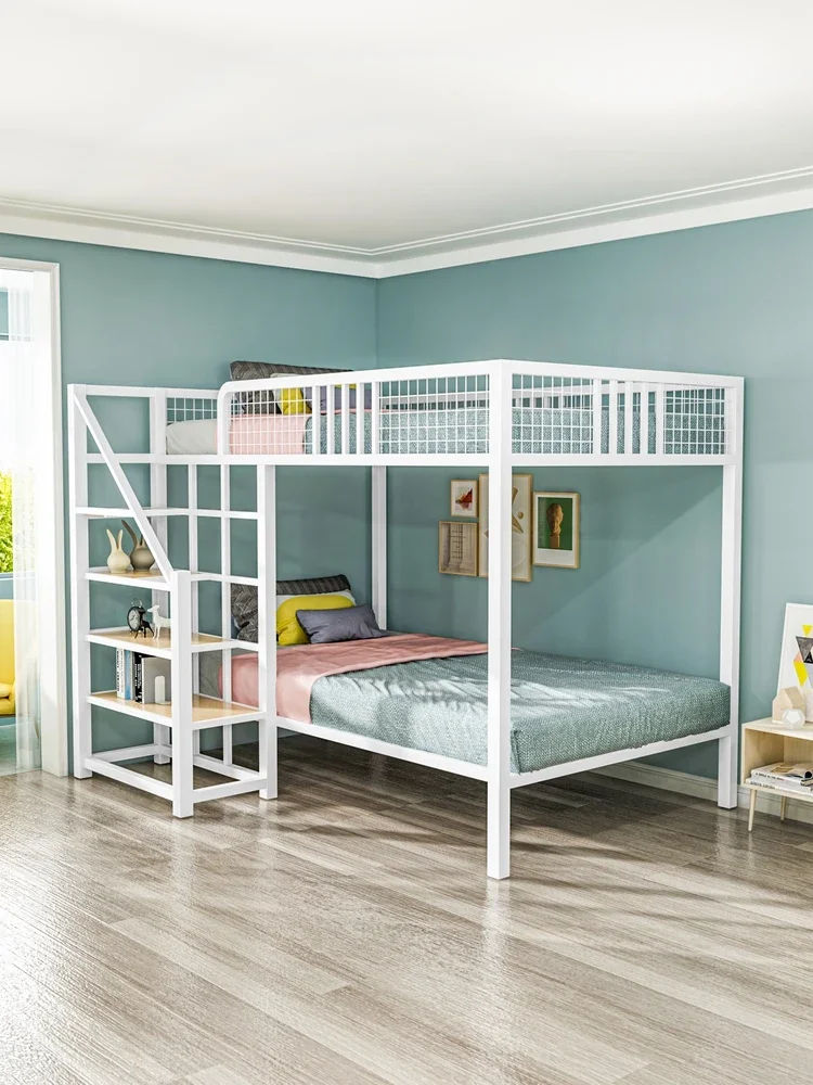 Кровать под заказ кованый железный Виадук верхнее свободное пространство для