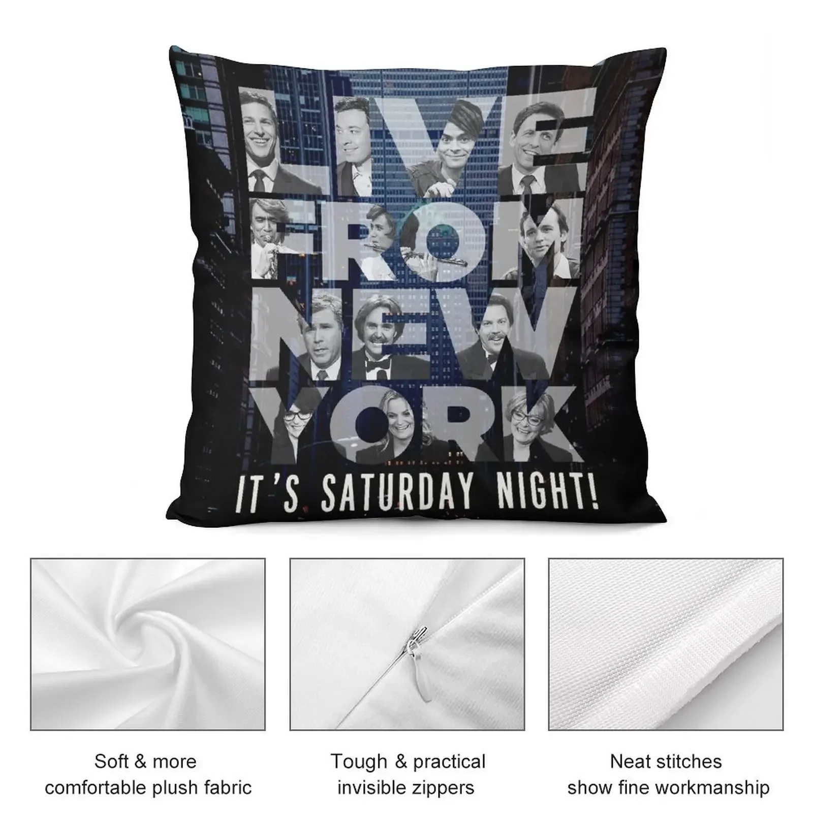 Live From New York Saturday Night Декоративная подушка Осенняя наволочка Рождественская