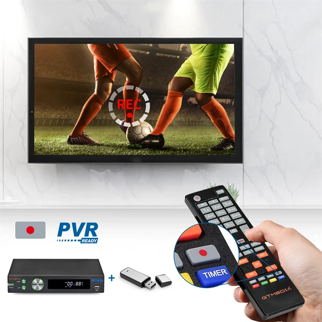 GTMEDIA V8 Turbo Satellite Receiver TV BOX 1080P HD DVB-S/S2/S2X+DVB-T/T2/Cable Support M3U CA Card VCM/ACM PK V8 PRO 2 Decoder 6