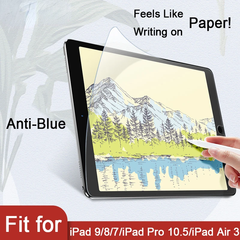 

Для iPad 10,2 дюймов матовая отделка пленка для iPad 9 8 7 Gen для iPad Pro 10,5 Air 3 2019 бумажная защита для экрана