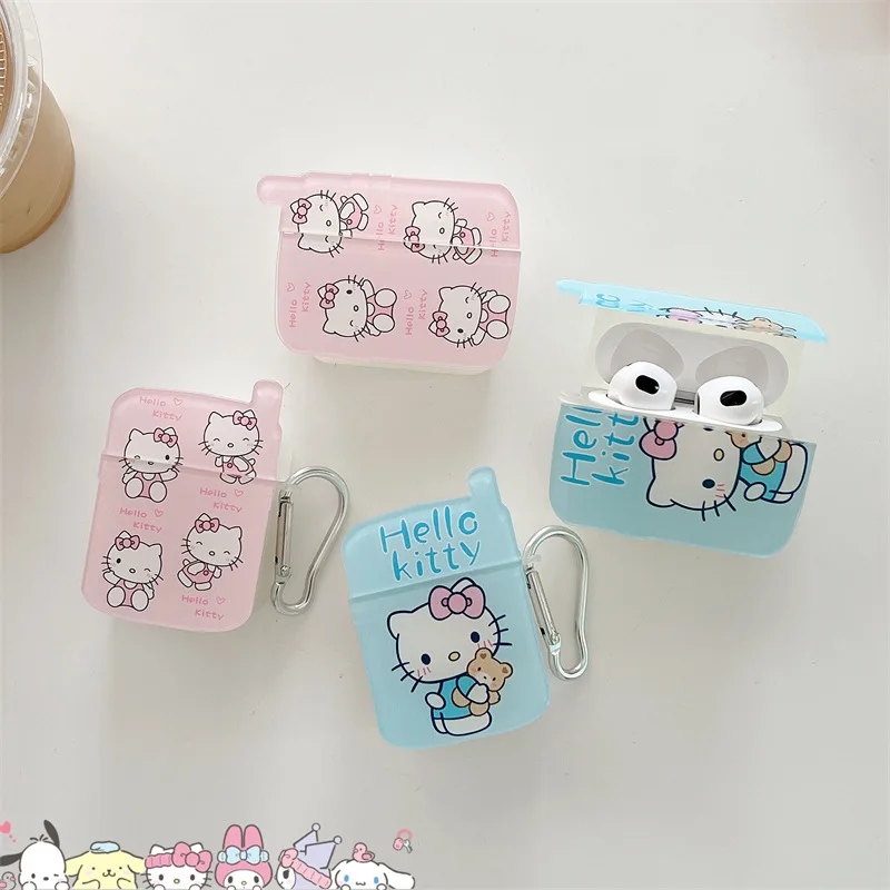 

S-108 Fresh Cartoon Cute Cat AirPods 3 Case Apple AirPods 2 Case Cover AirPods Pro Case IPhone Earphone Accessories Air Pod Case