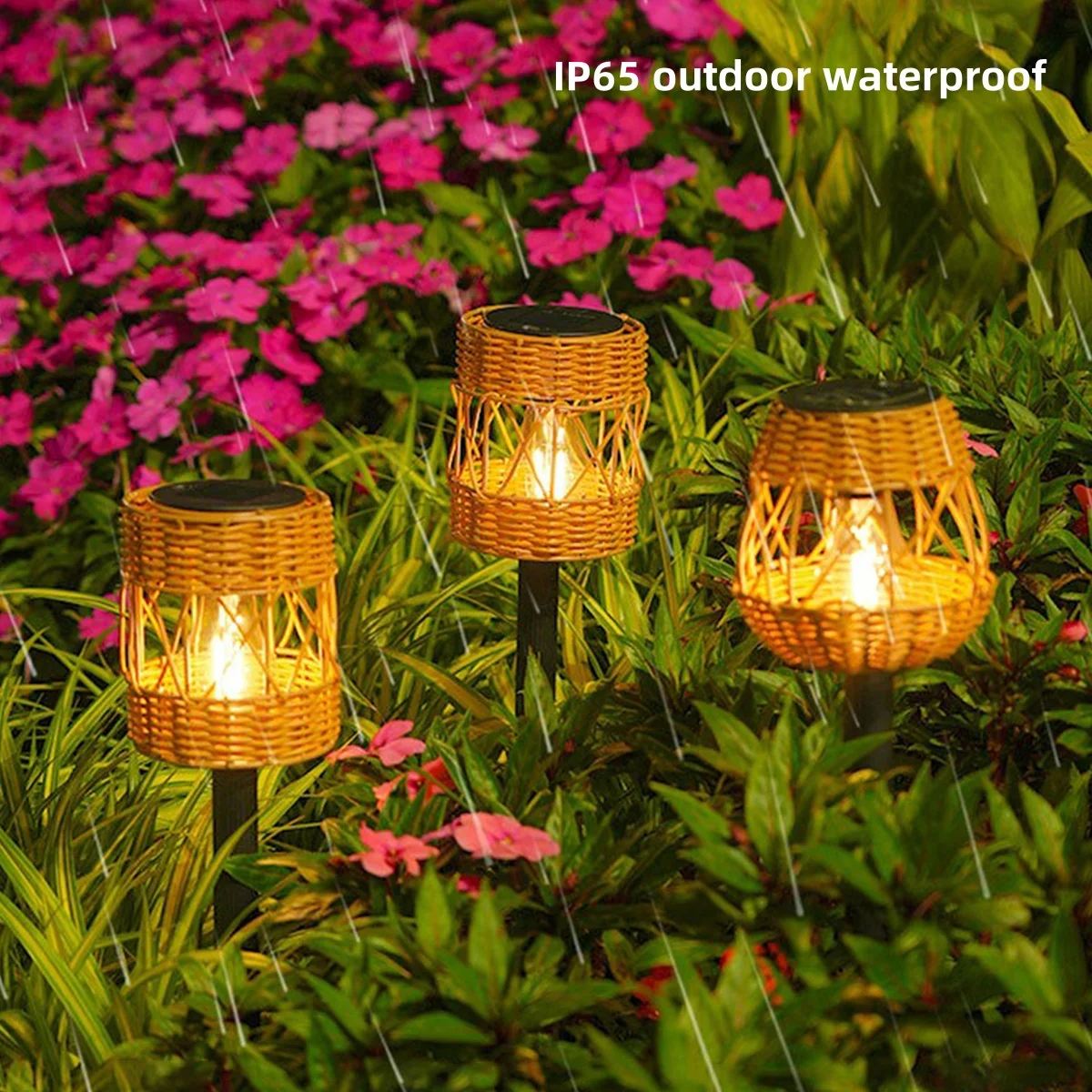 Фонари для газона на солнечной батарее наружные водонепроницаемые садовые лампы