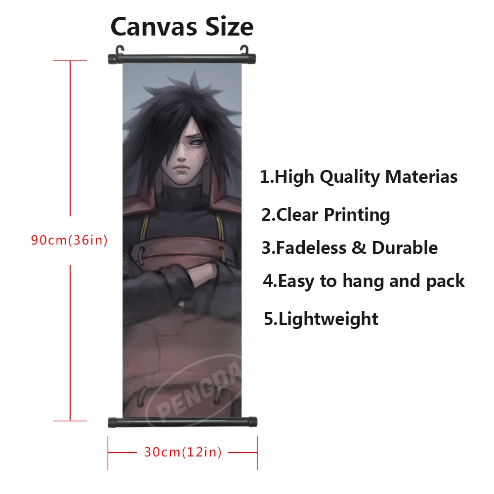 Персонажи анимации домашний декор Наруто печать на стене Искусство Японский