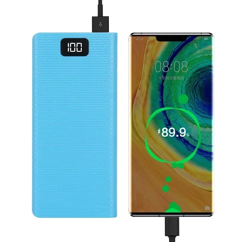 Чехол Power Bank емкостью 20000 мАч 8 аккумуляторов 18650 ящик для хранения держатель