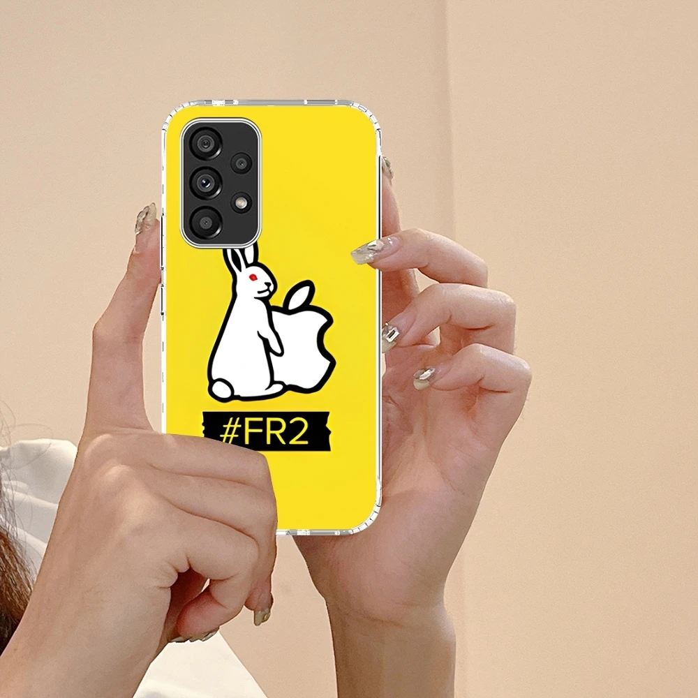 Фото Прозрачный чехол F-Fxxking R-Rab-bits LOOG Hot для телефонов Samsung S25 S24 S23 S22 S21 S20 Plus Ultra №3