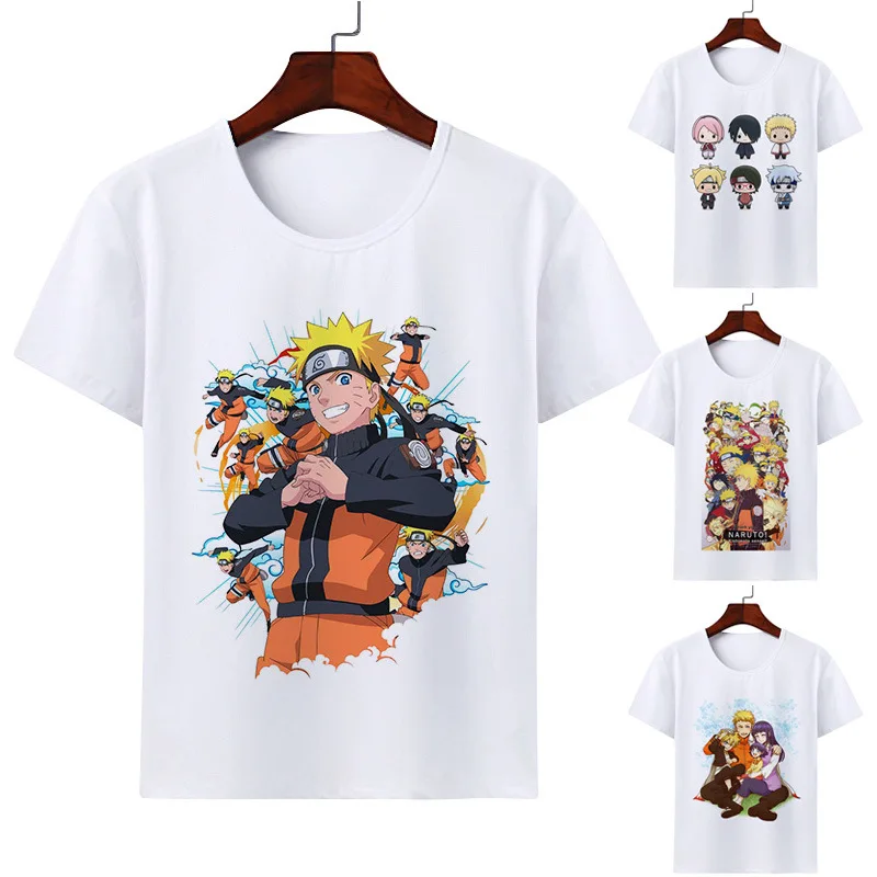 

Fashion and Comfortable Boys and Girls Short-sleeved Cartoon Anime Naruto Short-sleeved T-shirt Loose Modal Short-sleeved