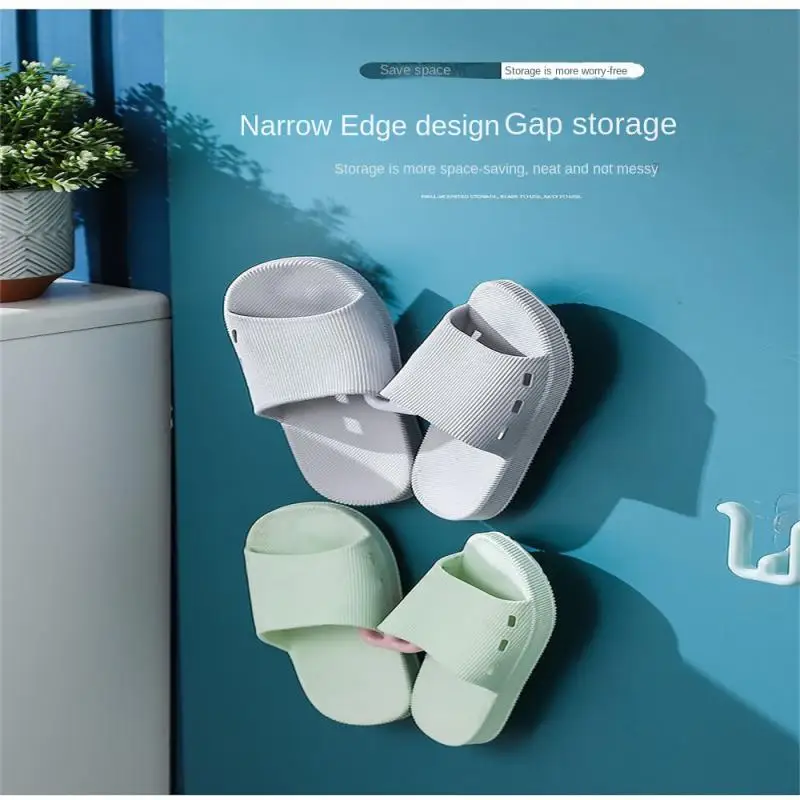 

Non-perforated Storage Shoe Rack Installation Free Plastic Bathroom Slipper Rack Toilet Drain Rack Rack