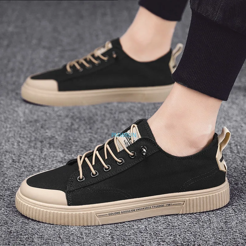 

Shoes for Men 2023 Summer New Breathable Men's Shoes Fashion Trend Canvas Shoes Student Versatile Board Shoes Casual Shoes