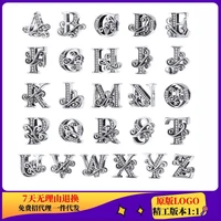925 sterling silver a z letter beads 3 series alphabet fit pandora 925 original charms bracelet for pendant women jewelry making
