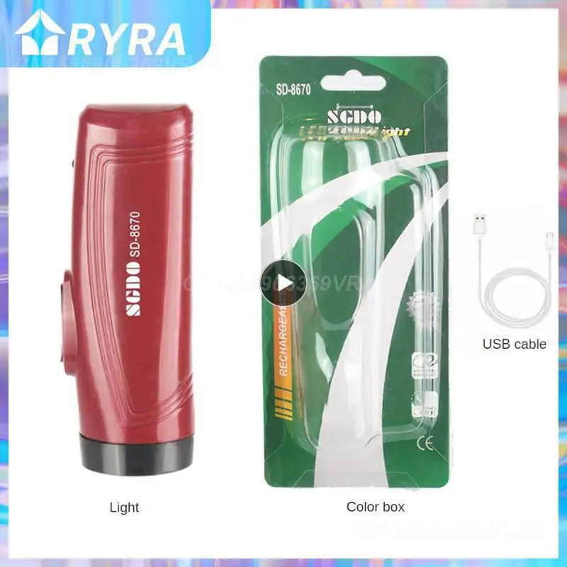 

Strong Light Flash Bicycle Headlight Mini Usb Charging Mini Flashlight Flashlight Portable Flashlight Portable Led Lights